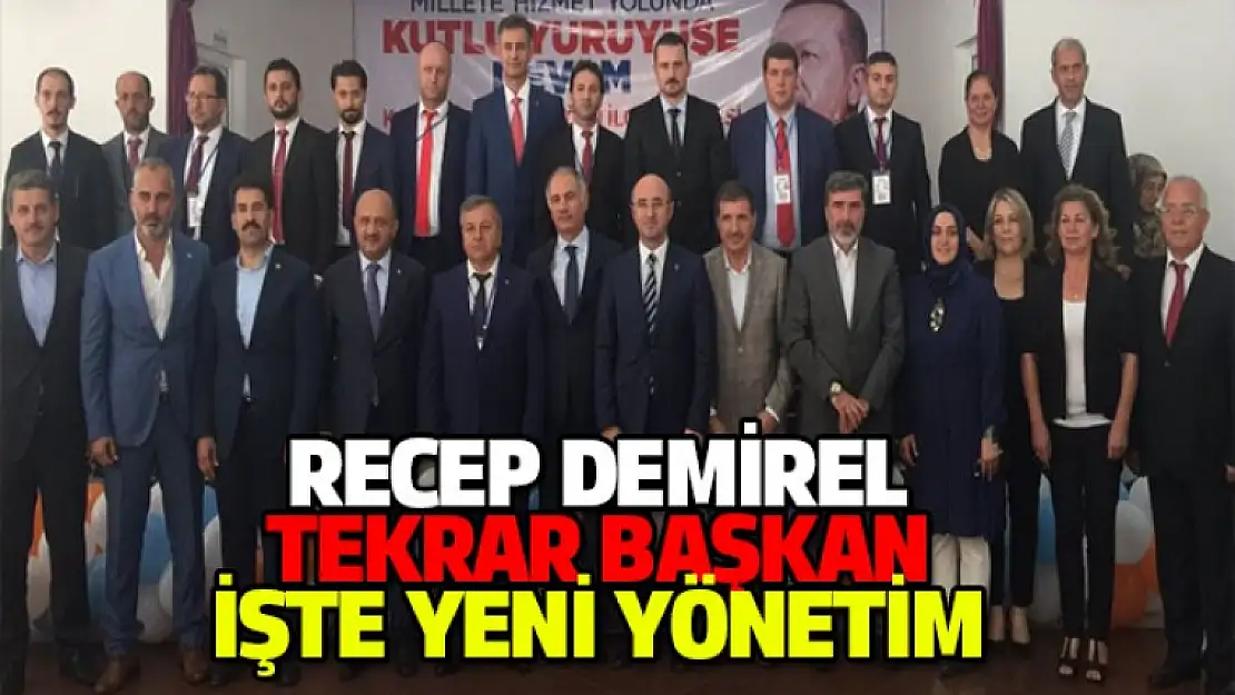 Recep Demirel Tekrar başkan