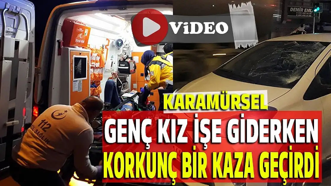 Genç kız işe giderken, araba ezdi