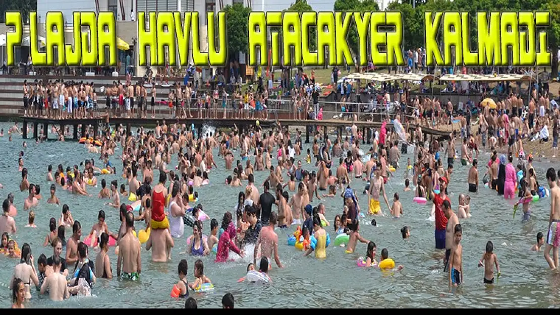 Karamürsel Mavi bayraklı altınkemer plajında havlu atacak yer kalmadı