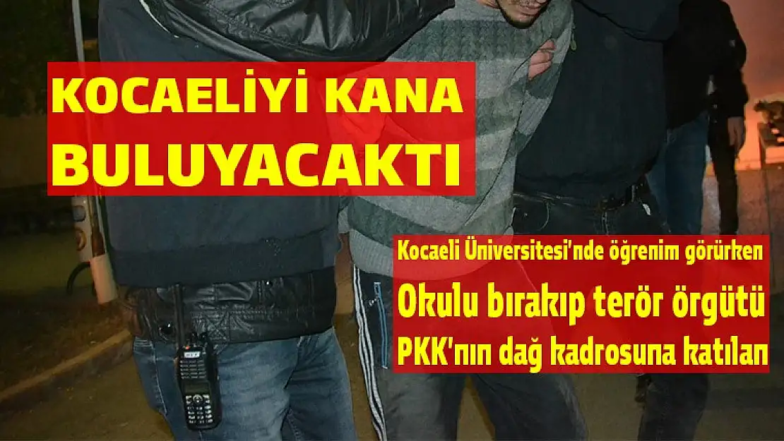 Üniversite öğrencisi Kocaeliyi kana buluyacaktı