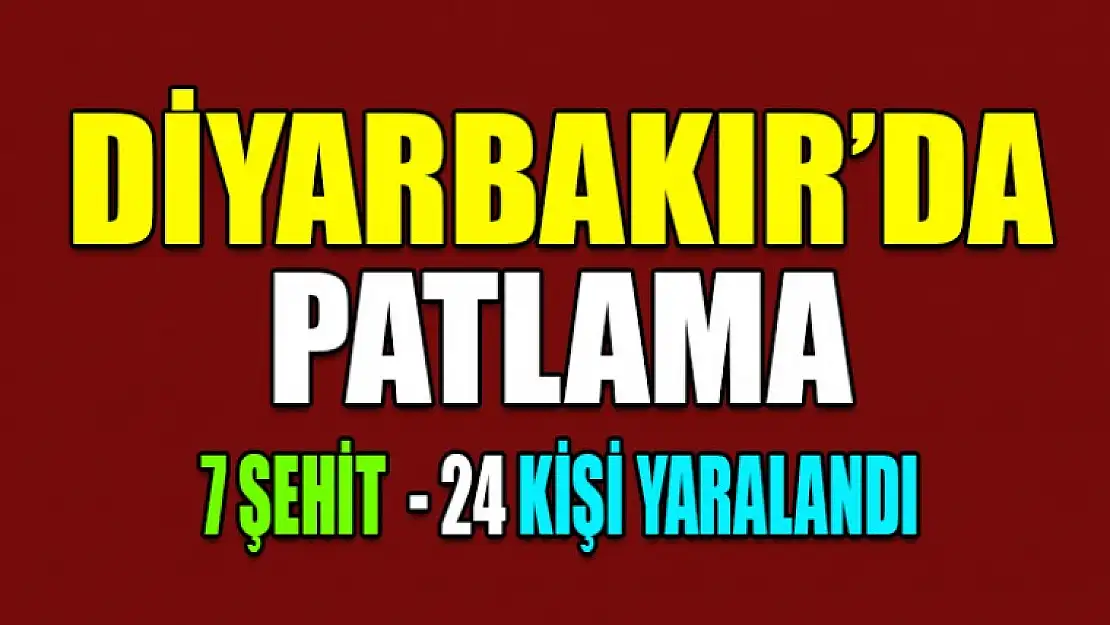 Diyarbakır'da Polis Aracına Bombalı Saldırı!