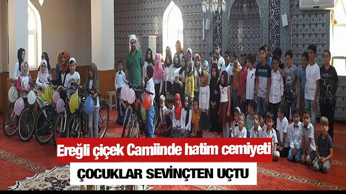 Ereğli çiçek Cami'nde hatim cemiyeti programı yapıldı 