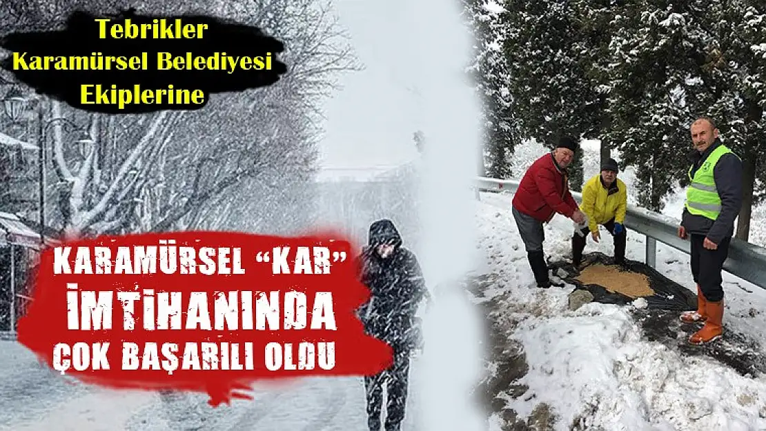 Karamürsel 'KAR' imtihanında çok başarılı oldu