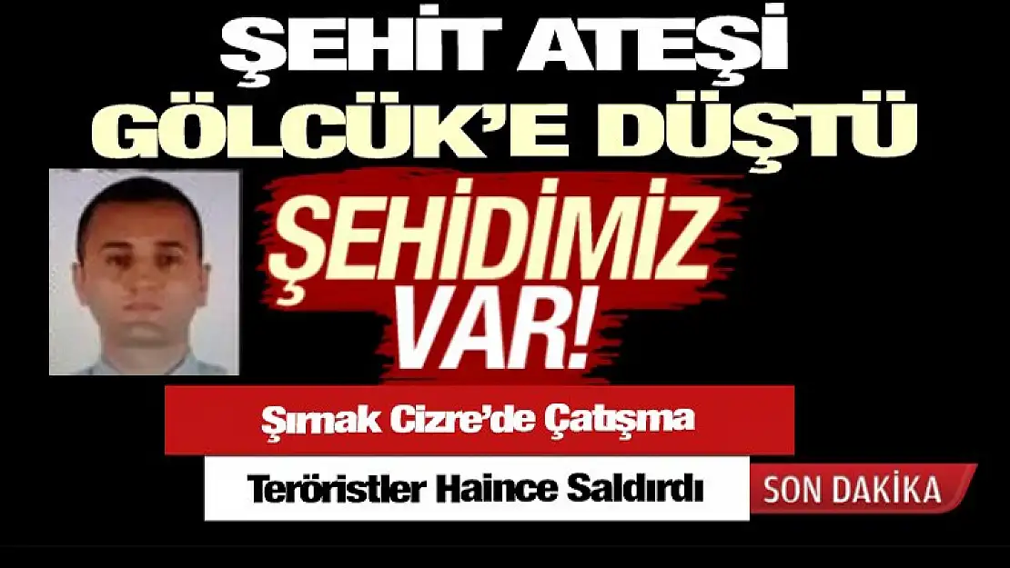 Şehidimiz VAR ! Acı Gölcük'e düştü