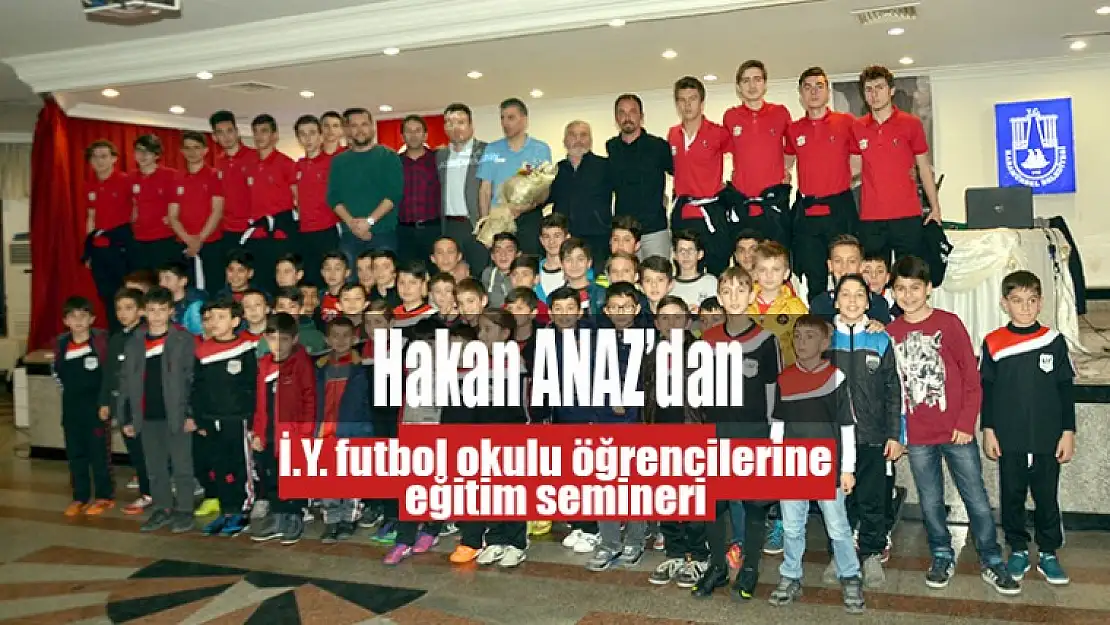 FIFA kokartlı eski hakem Anaz'dan Karamürsel İ.Y. futbol okulu öğrencilerine eğitim semineri