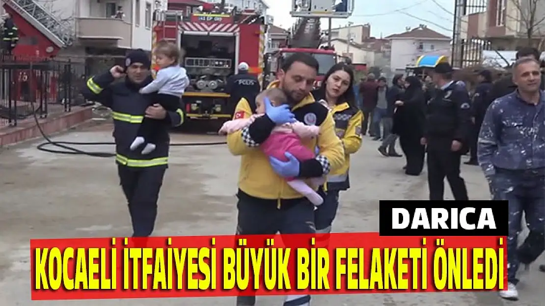 Kocaeli itfaiyesi bir felaketin önüne geçti