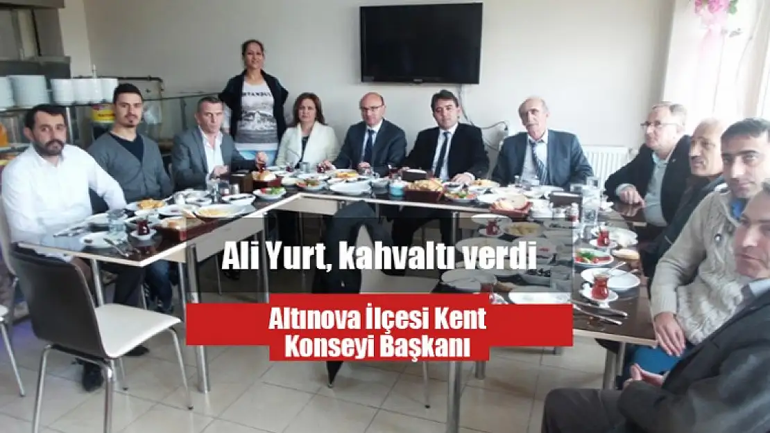 Ali Yurt, kahvaltı verdi