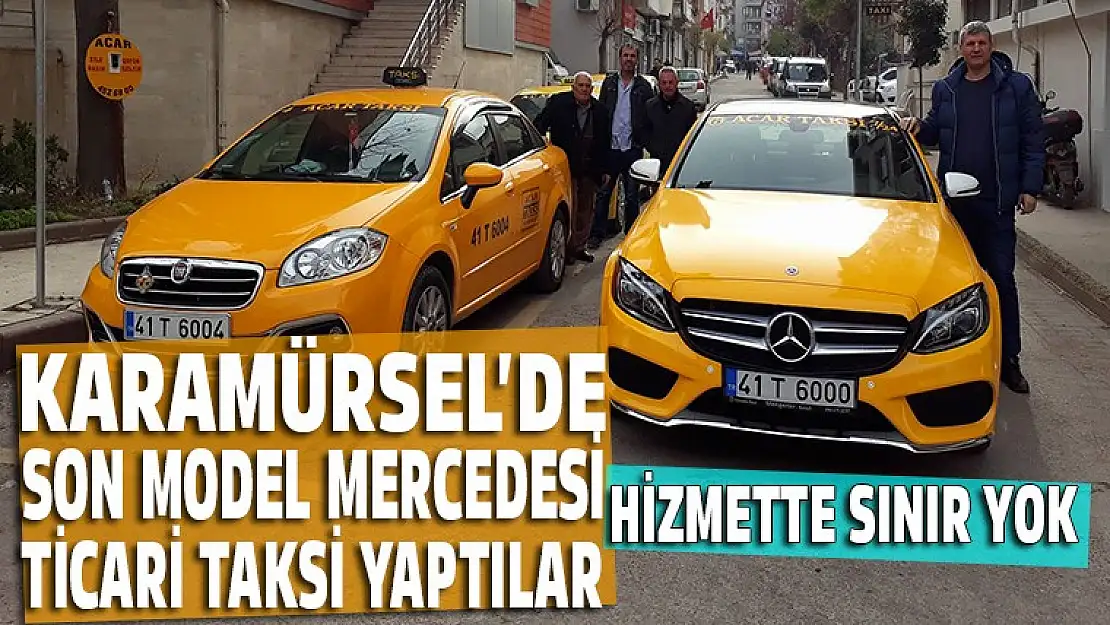 Son model Mercedesi ticari taksi yaptılar