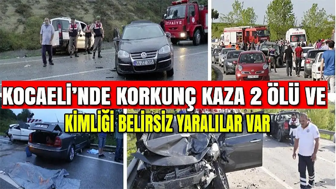 Kocaeli'nde zincirleme kaza 2 ölü ve kimliği belirsiz yaralılar var