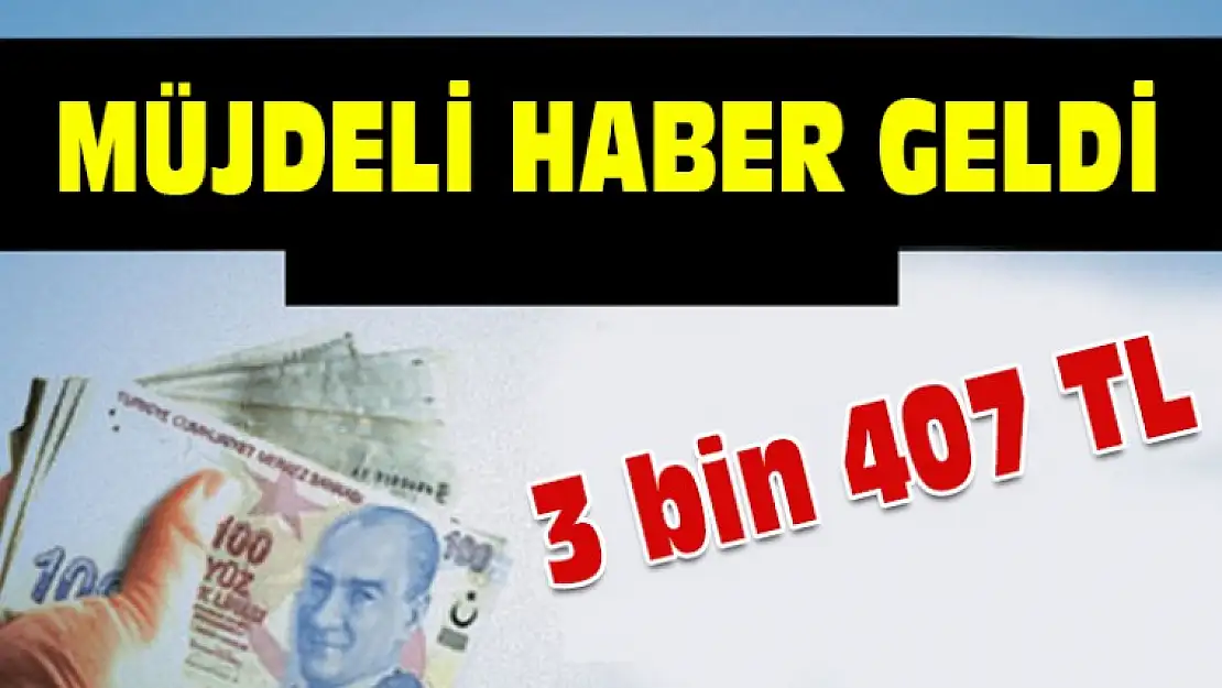 Emekliye müjde: Yıllık 3 bin 407 TL