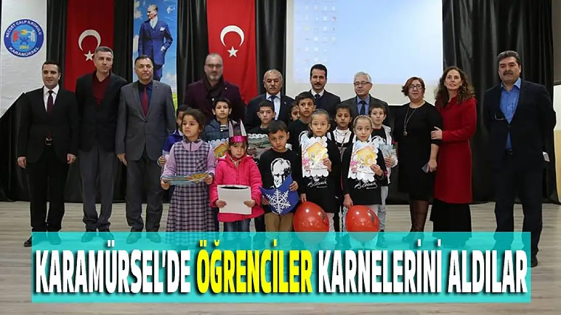 Karamürselli Öğrenciler karnelerini aldılar