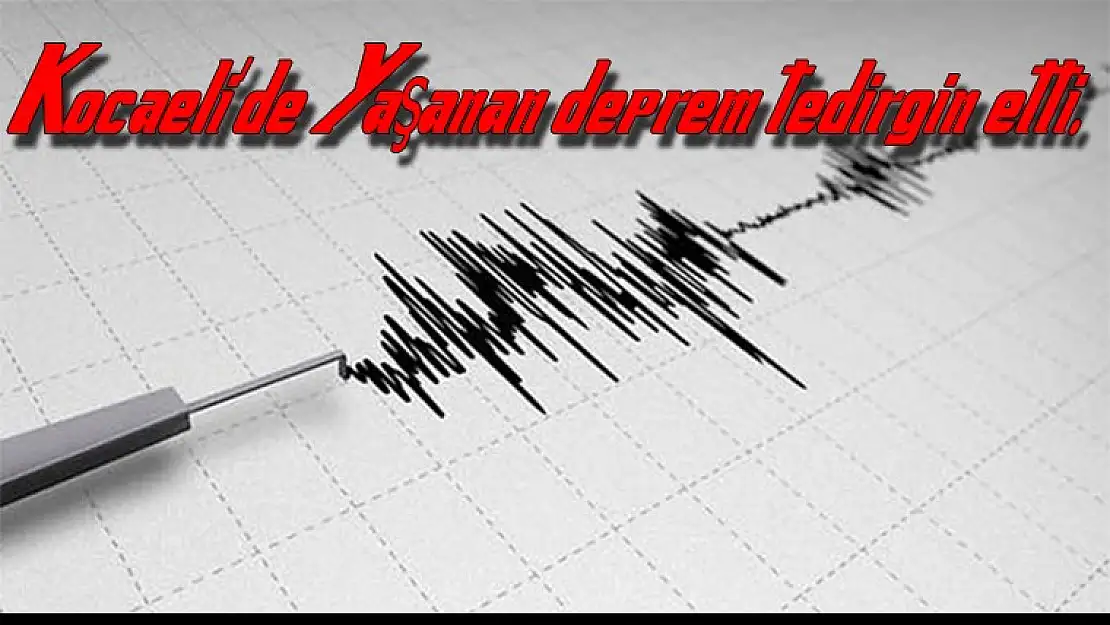 Kocaeli'de Yaşanan deprem tedirgin etti.