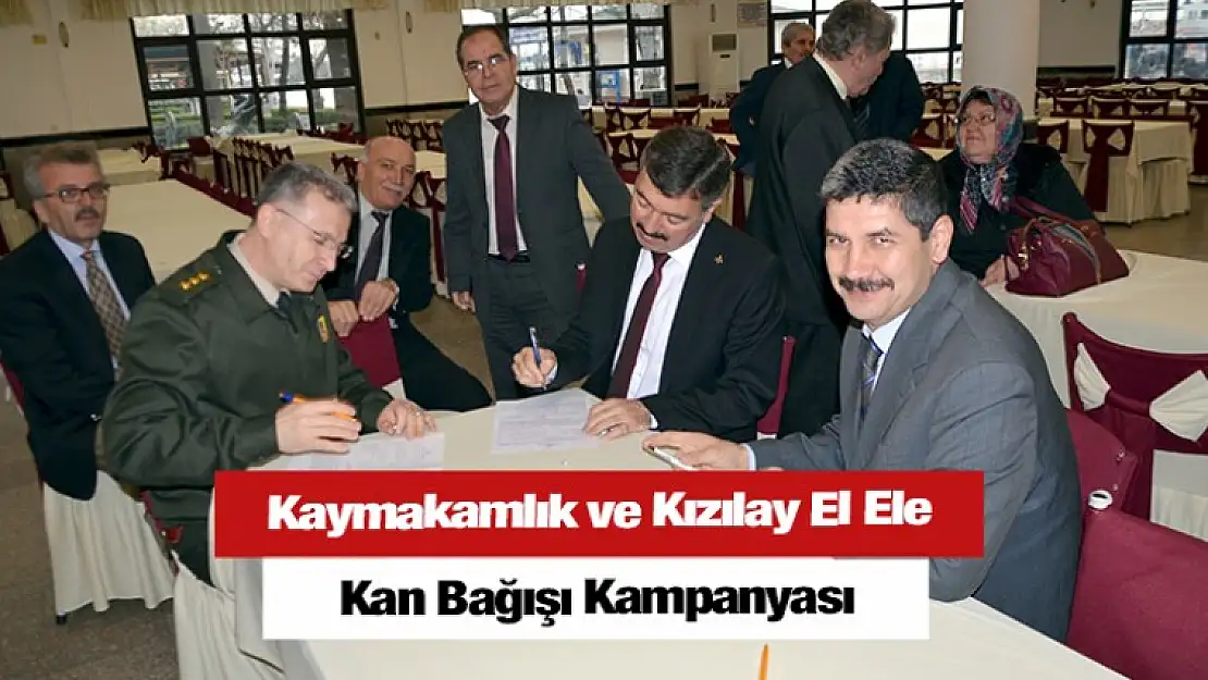 Kaymakamlık ve Kızılay İşbirliği İle Kan Bağışı Kampanyası