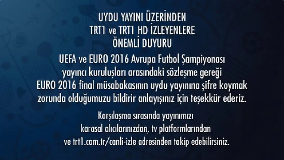 Trt'den Şok Final Kararı!