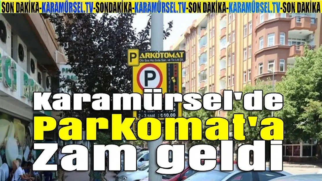 Karamürsel'de Parkomat'a zam geldi!