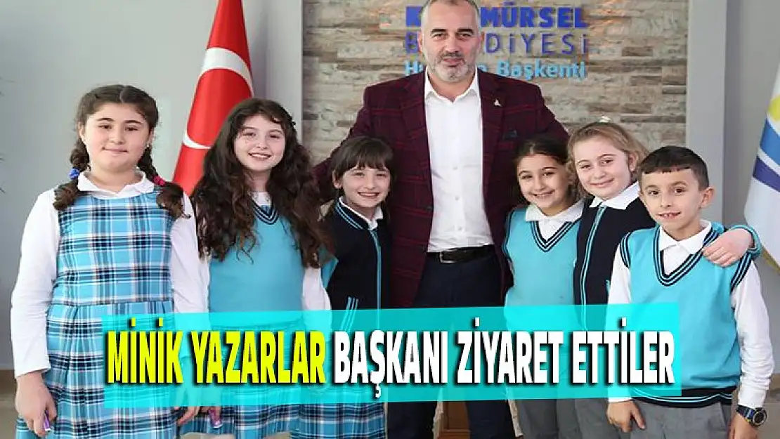 Minik yazarlar, başkanı ziyaret etti