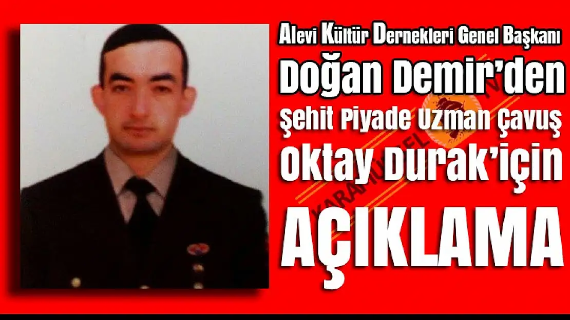 Genel Başkan Doğan Demir bir açıklama yayınladı