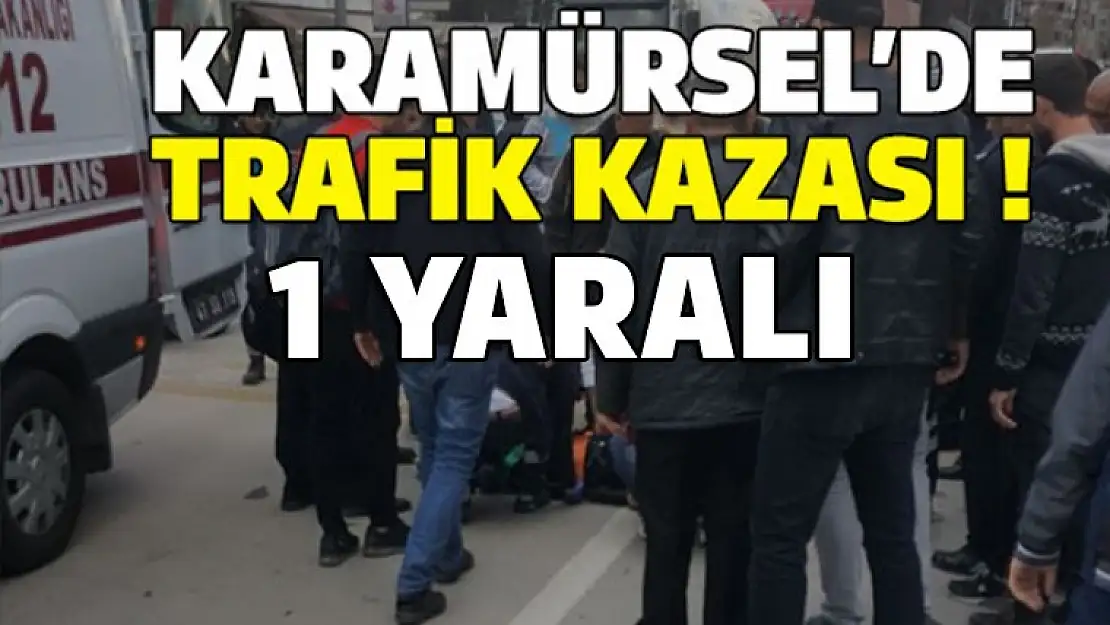 Karamürsel Ereğli'de trafik kazası 1 yaralı