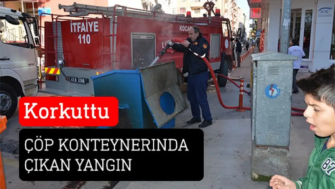 Çöp Yangını Paniğe Yol Açtı