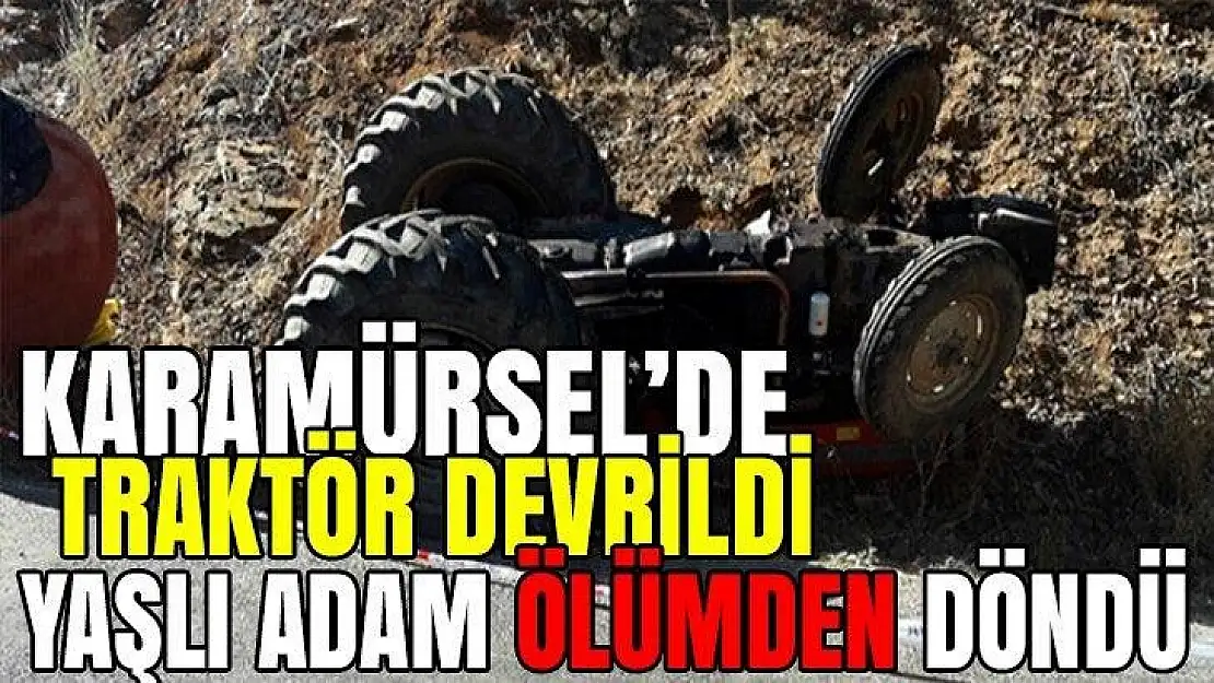 Karamürsel'de traktörün altında kalan yaşlı adam ağır yaralandı