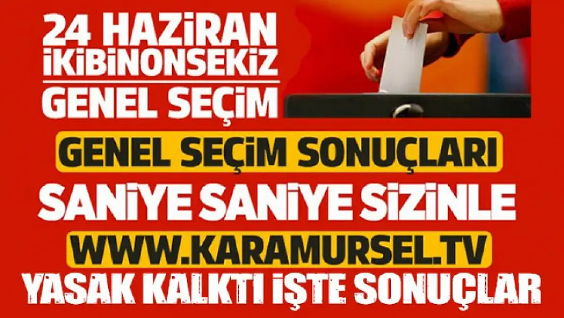 Genel Seçim 2018 İl ve İlçeler Anlık Canlı Sonuçlar