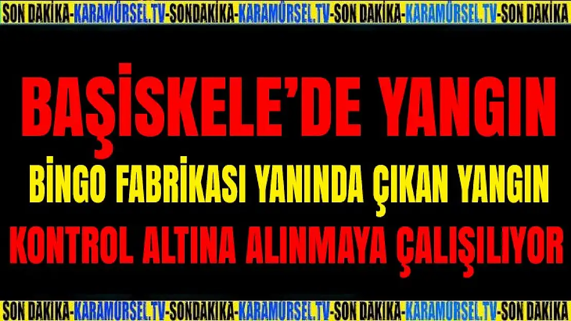 Başiskele'de fabrika yangını