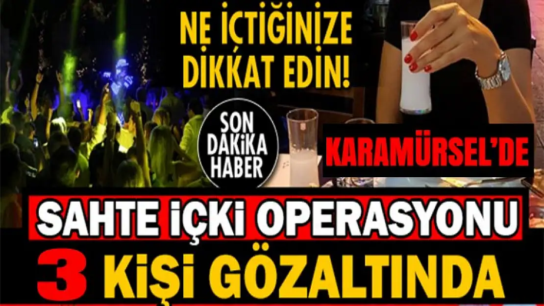 Karamürsel'de kaçak içki operasyonu!