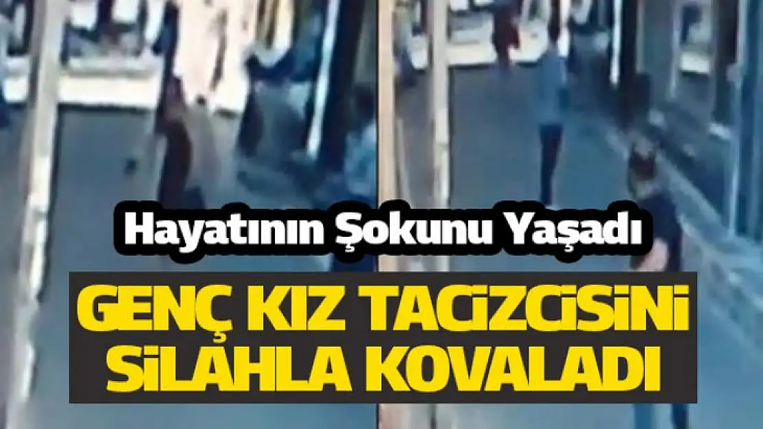 Ara sokakta kendisine laf atan kişiyi silahla kovaladı