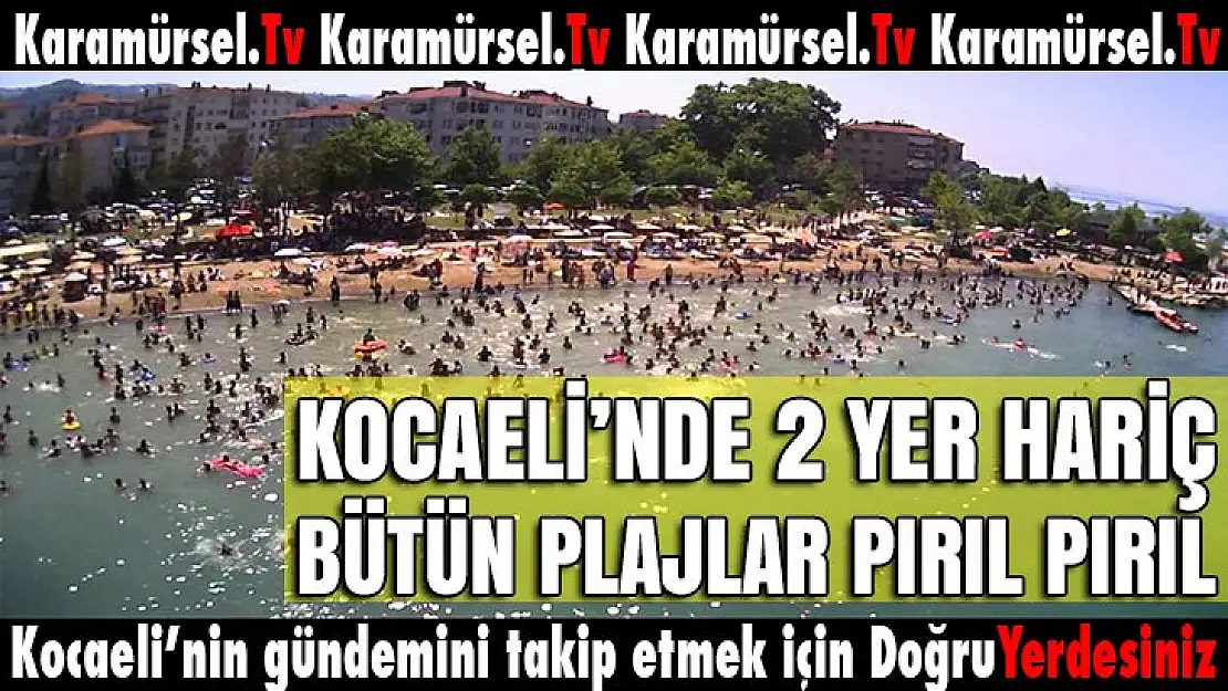 Kocaeli'de tüm plajlarda deniz temiz, o iki plaj hariç!