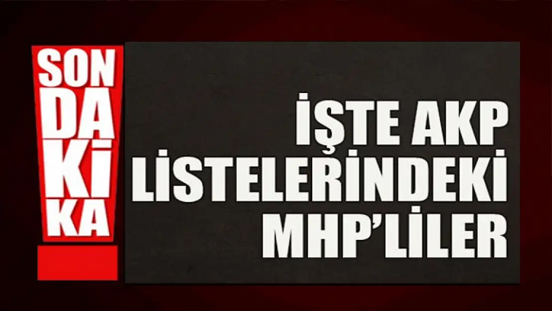 İşte AKP listelerindeki MHP'liler