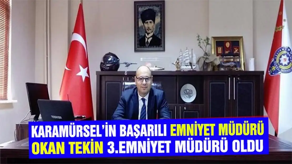 Karamürsel Emniyet Müdürü Okan Tekin terfi aldı