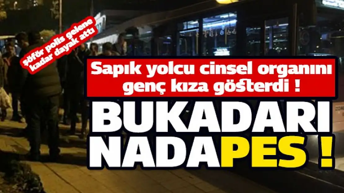 Sapık yolcu otobüste bir genç kıza cinsel organını gösterdi !