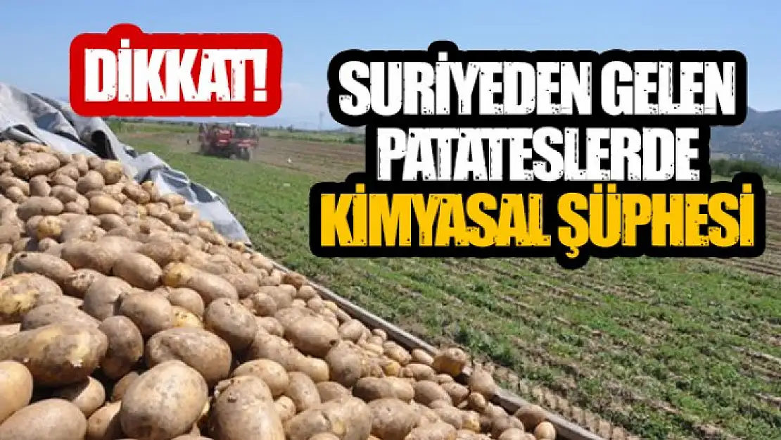 DİKKAT ! Suriye'den ithal edilen patateste 'kimyasal' şüphesi