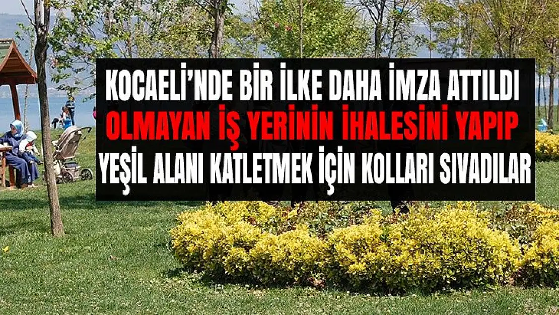 Belediye olmayan iş yerini ihaleye çıkarıp bir kişiye verdi!