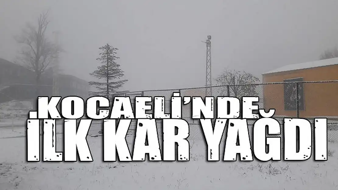 Kocaeli'nde ilk kar yağdı!