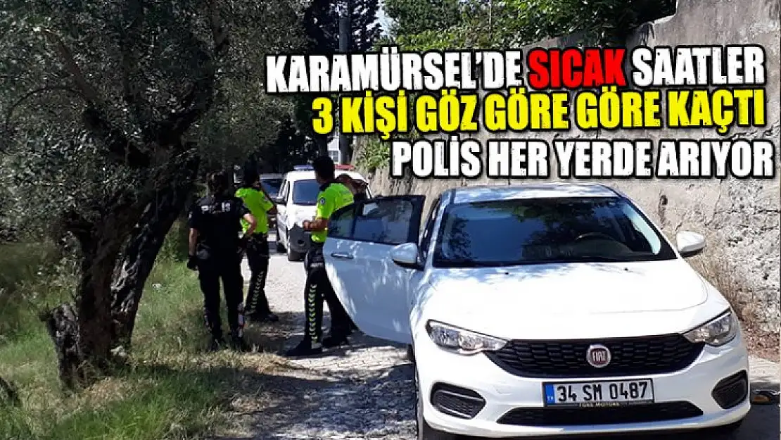 Karamürsel'de sıcak saatler, polis her yerde arıyor