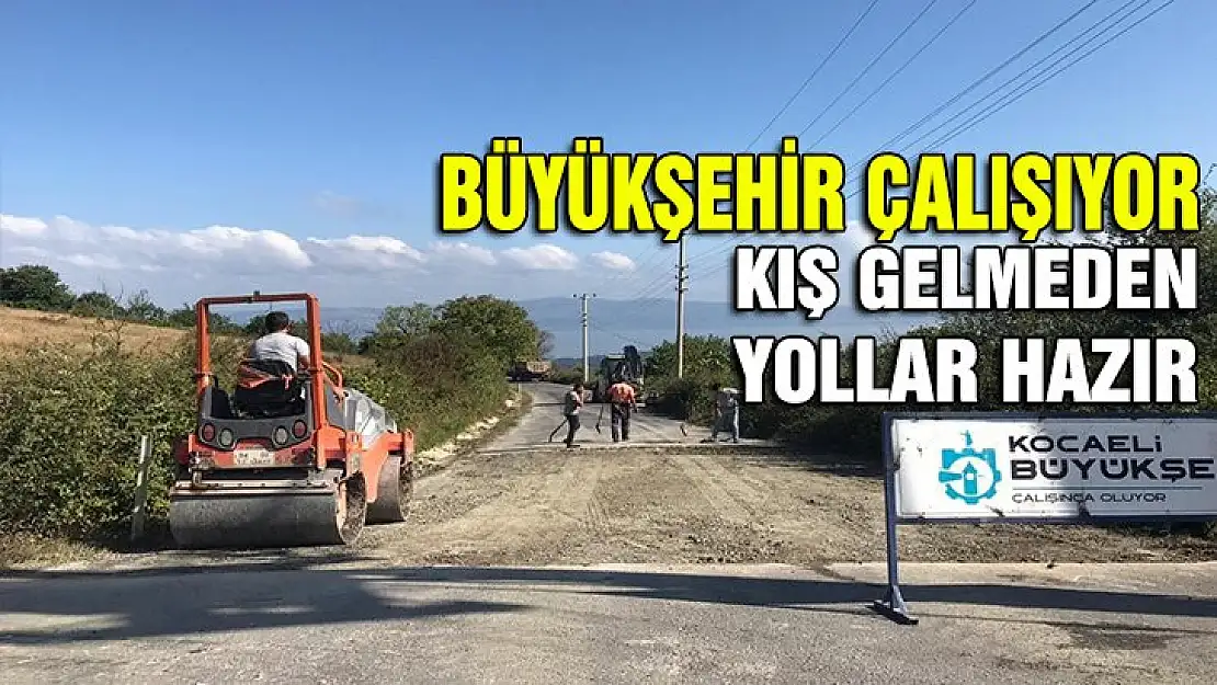 Karamürsel köy yollarına kış bakımı hızla devam ediyor