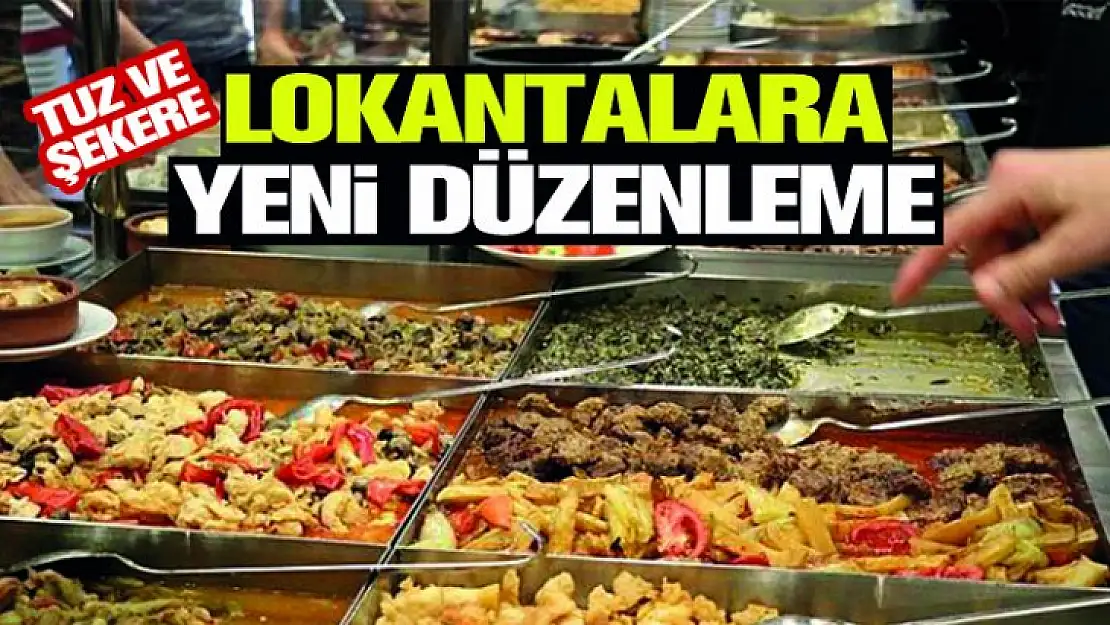 Lokantalarda Tuz ve Şeker Kullanımına Kısıtlama Geliyor