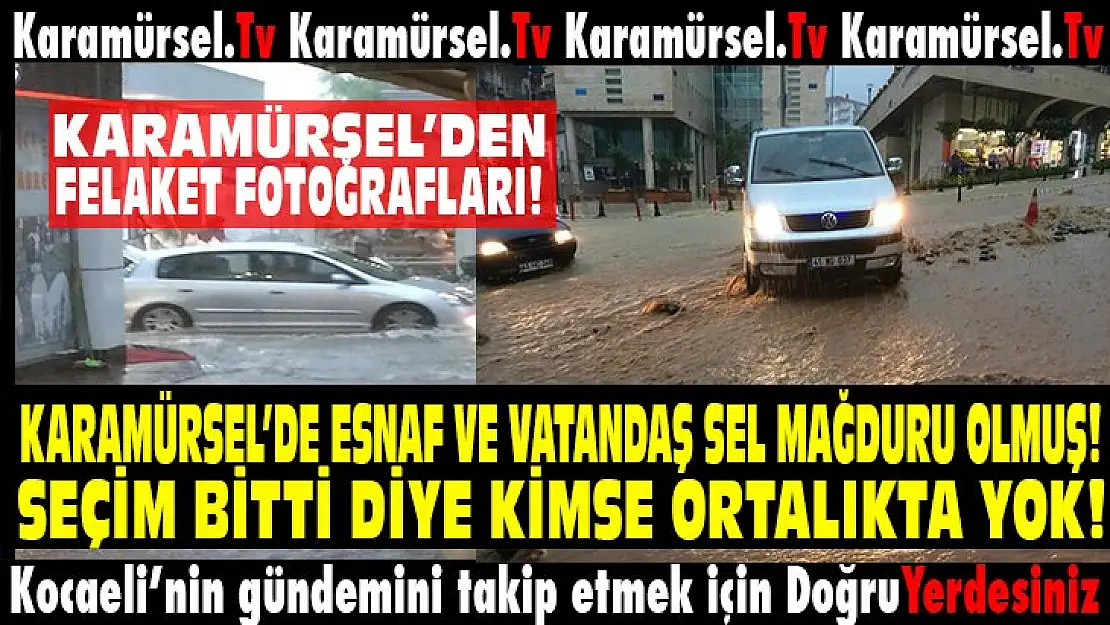 Karamürsel'de felaket var! Yetkililer ortada yok!