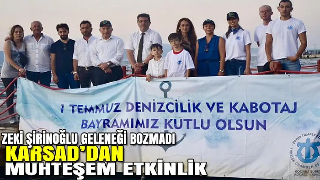 Zeki Şirinoğlu geleneği bozmadı. KARSAD'dan muhteşem etkinlik