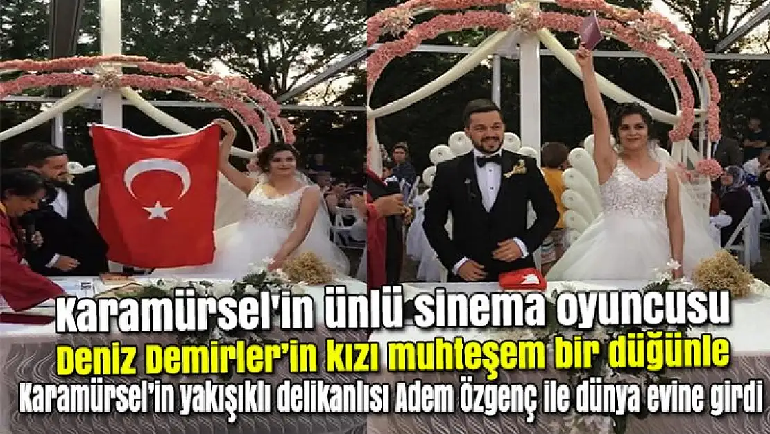 Adem Özgenç ve Sena Demirler muhteşem bir düğünle evlendi