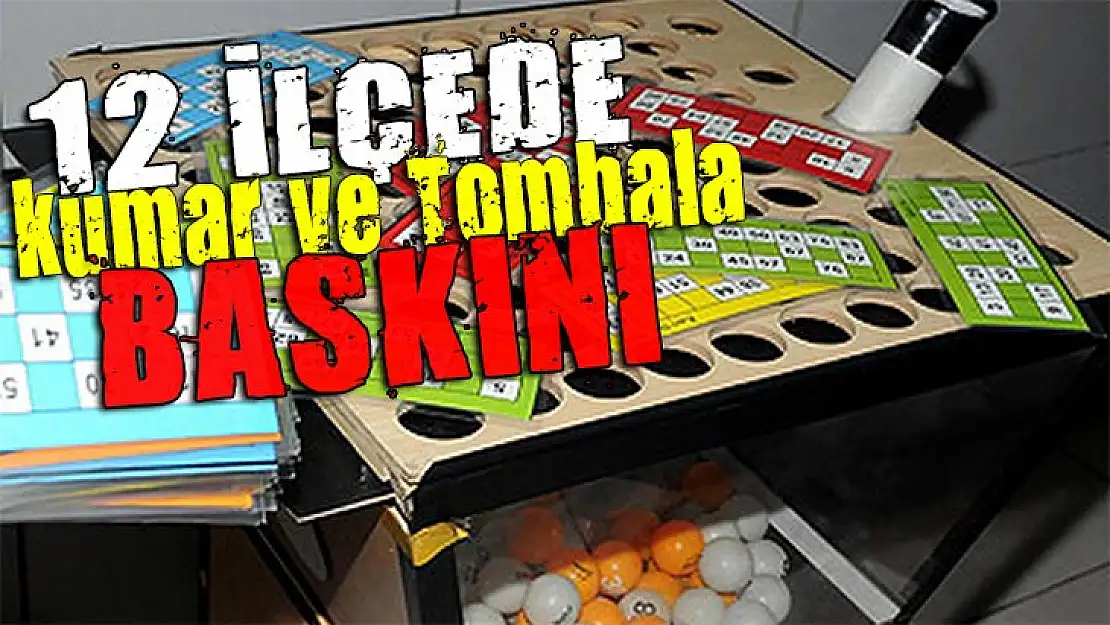 Kocaeli'de 12 İlçede kumar ve tombala baskını