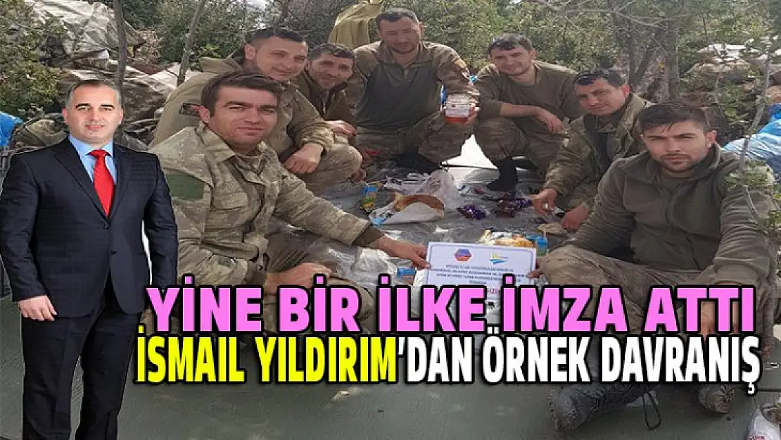 İsmail Yıldırım bir ilke imza attı