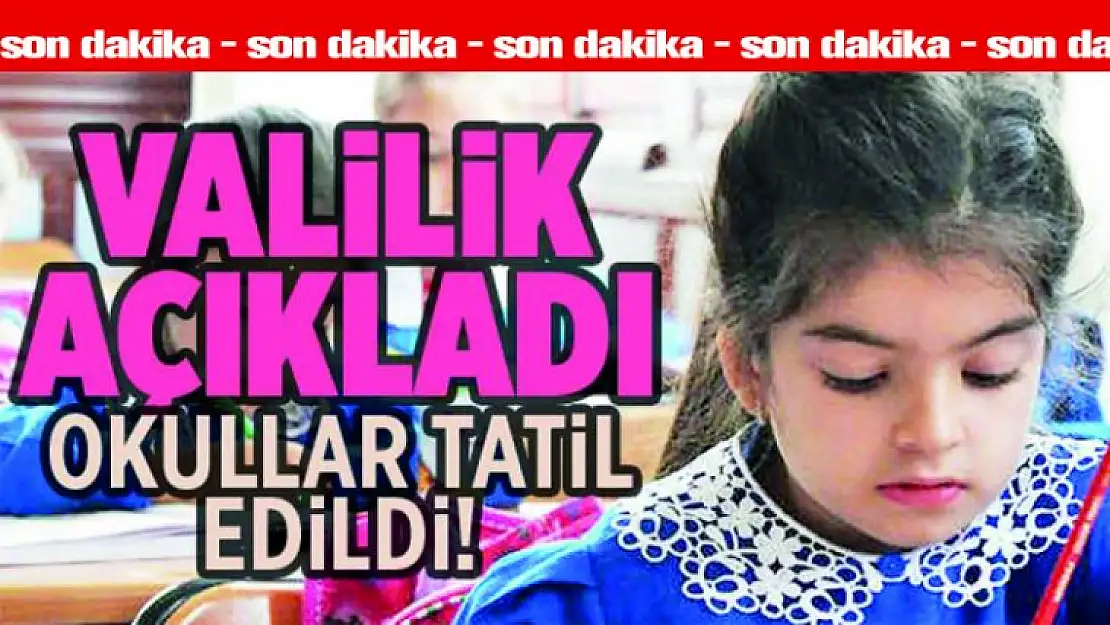 Kocaeli'de İzmit'te okullar tatil mi? Öğrenciler ve velilerin gözü Vali'de