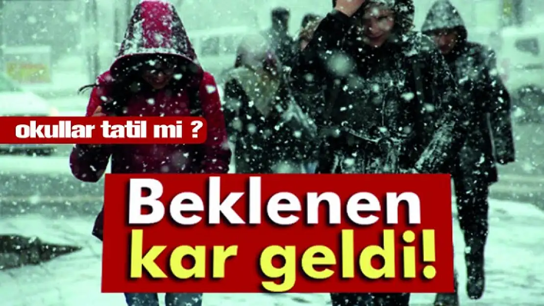 Meteoroloji uyarmıştı, Kar başladı!