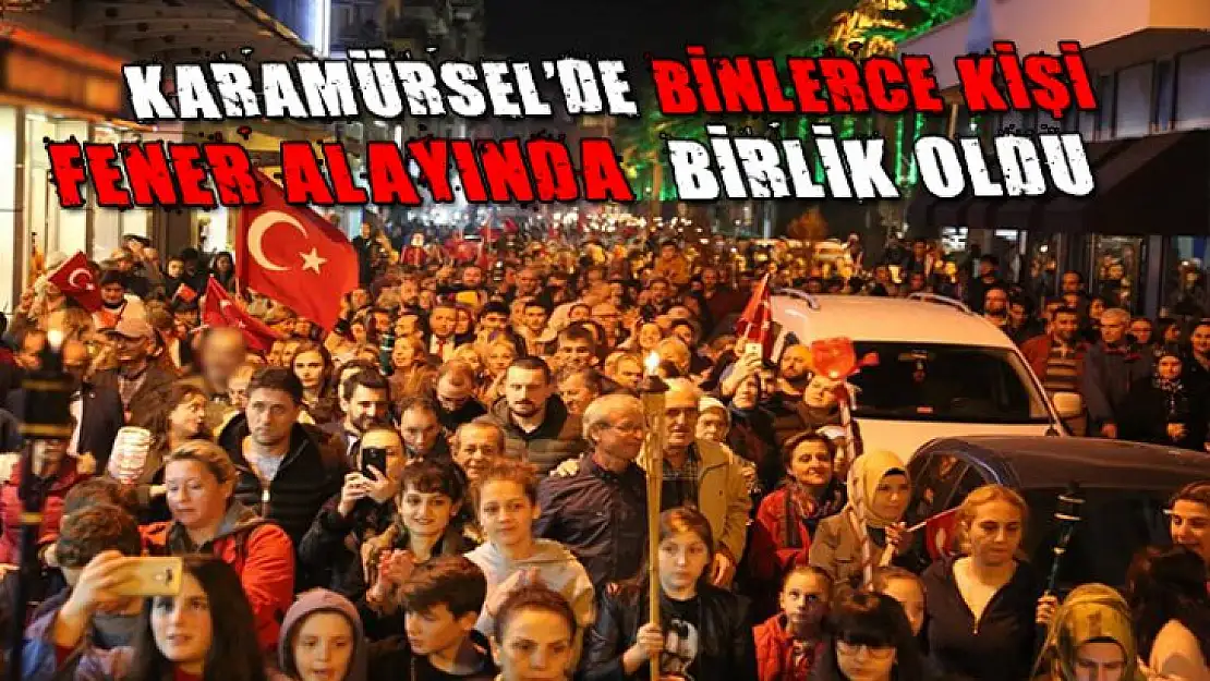 29 EKİM CUMHURİYET YÜRÜYÜŞÜNE BİNLER KATILDI