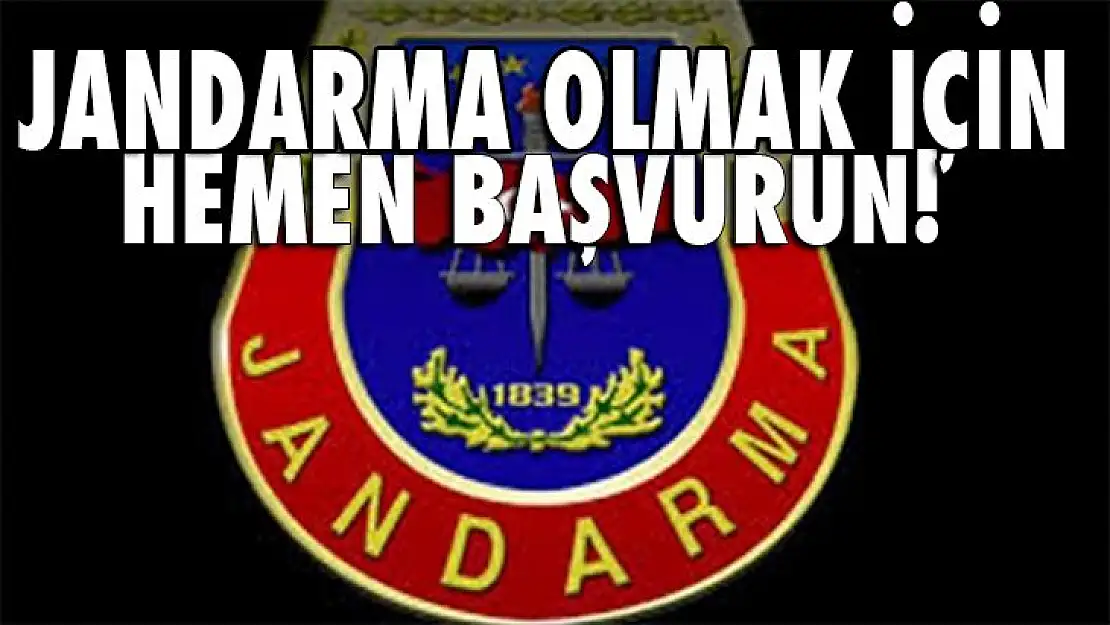 Jandarma Genel Komutanlığı kaç kişi alacak? Hemen başvurun!