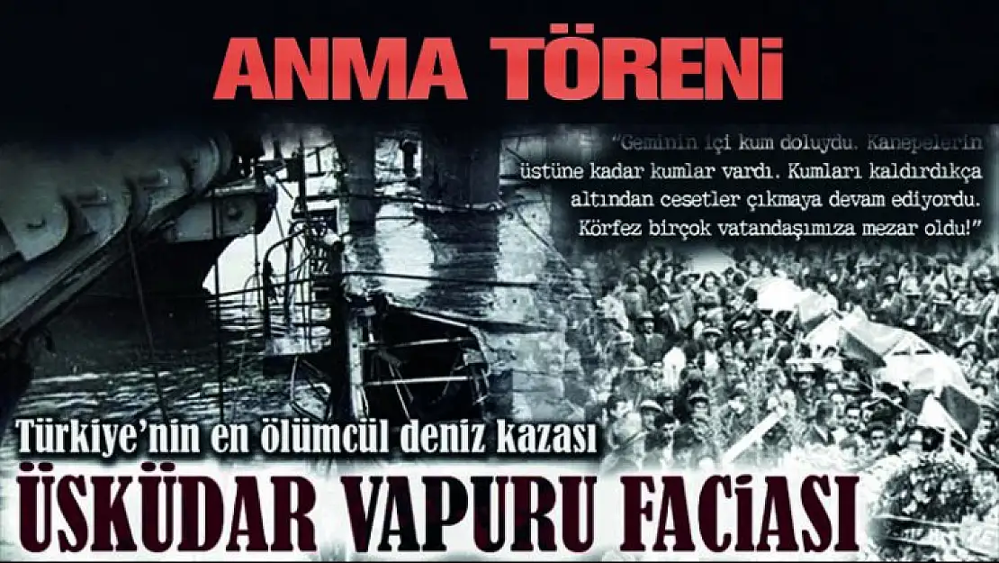 Üsküdar Vapuru Faciası Anma Töreni