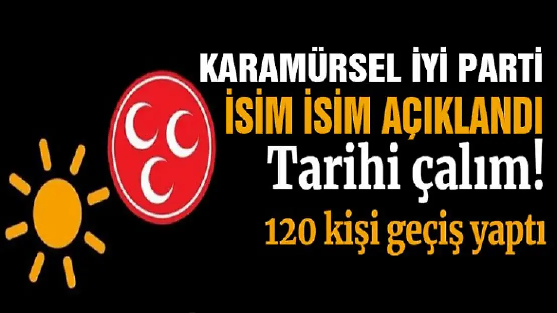 İYİ Parti Karamürsel'e, 120 kişi birden geçiş yaptı