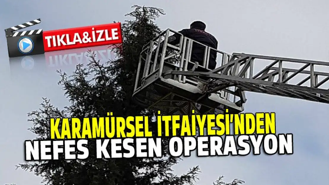 İtfaiye ekiplerinden nefes kesen operasyon